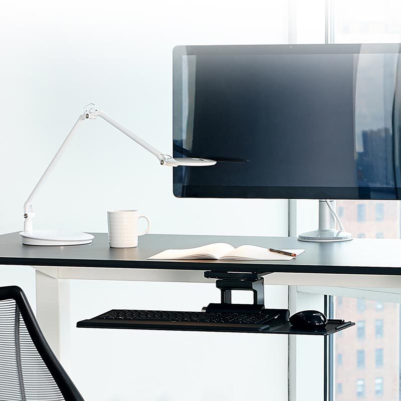 ergonomic under desk keyboard tray