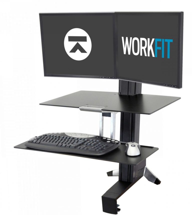 WorkFit-S Dual Sit-Stand Workstation with Worksurface