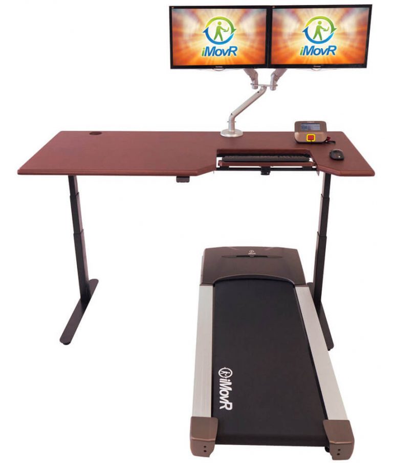 iMovR Lander treadmill desk workstation