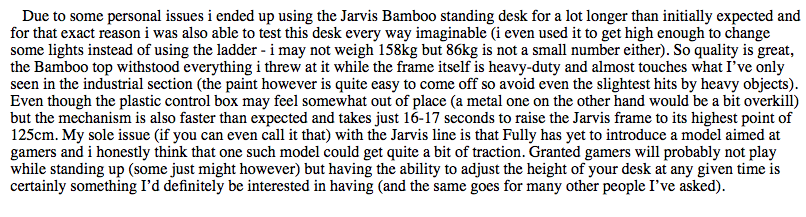 Jarvis desk review 2