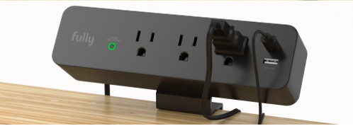 above-desk power outlets