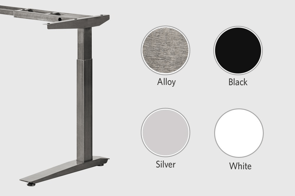 Four frame options for a Jarvis desk