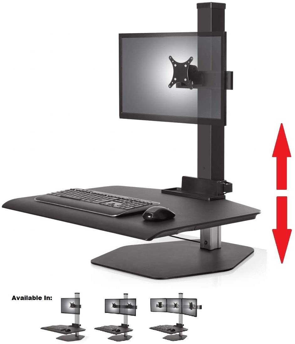 Winston Workstation Single Freestanding Sit-Stand Converter