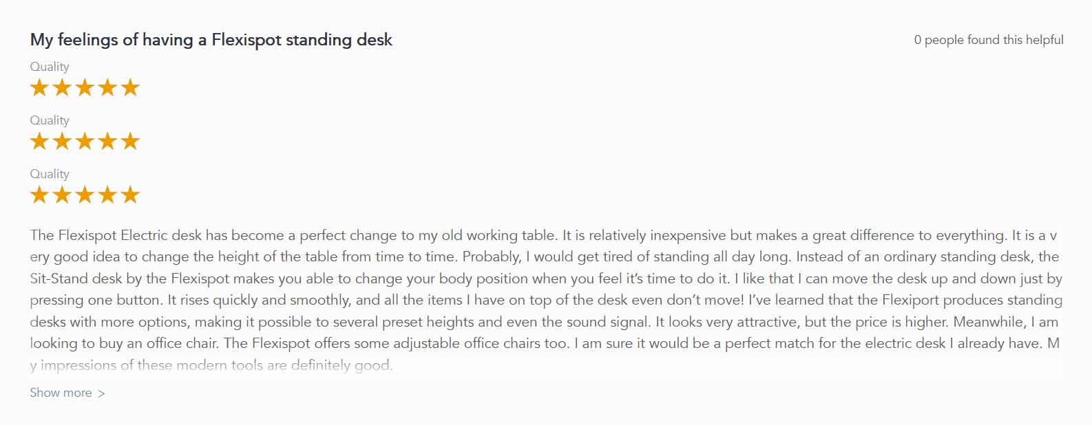 Flexispot Desk Review 1