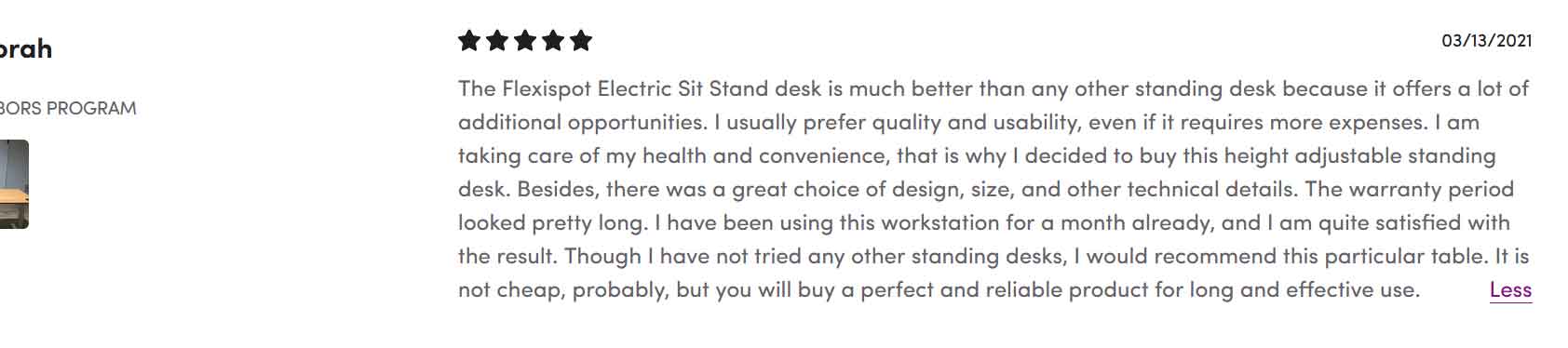 Flexispot Desk Review 3