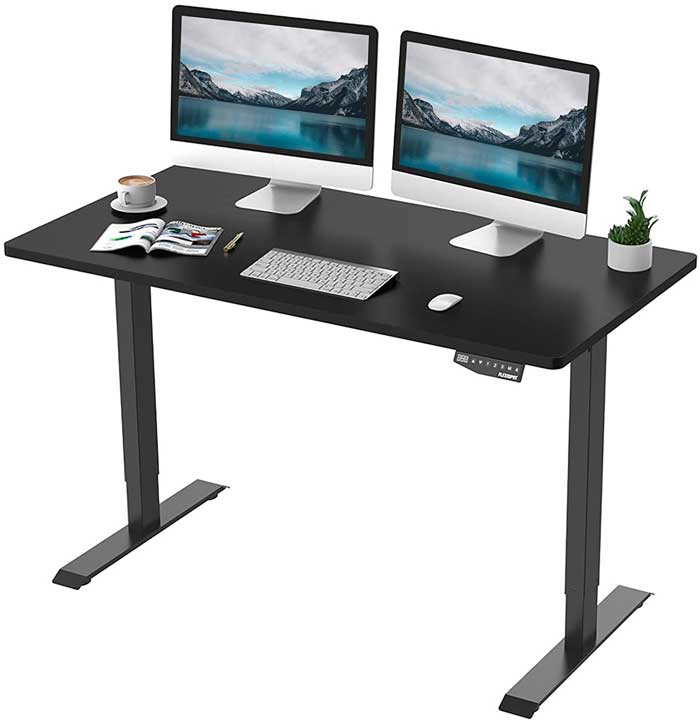 MojoDesk Grey Motorized Standup Desk - 4, 5 and 6 Ft Long - Testing MojoDesk