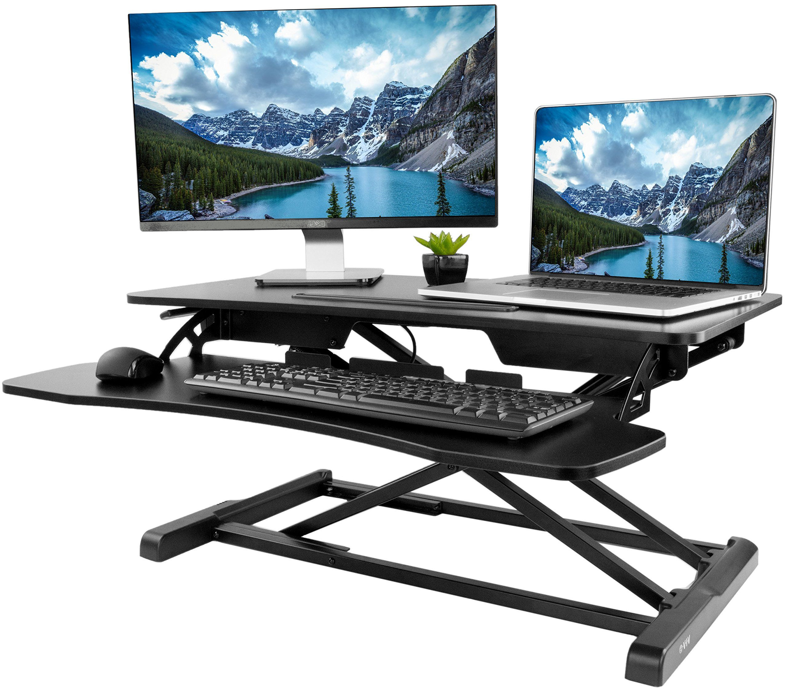 diy adjustable standing desk converter